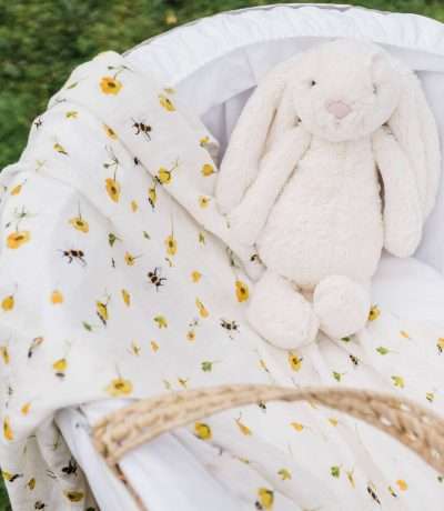 buttercups and bumbles in cot