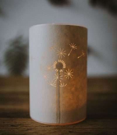 dandelion candle cover