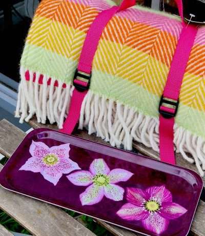 hellebore rectangle tray