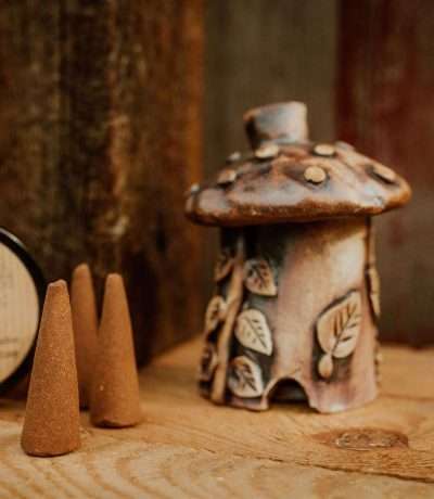Grounding Incense Cones close up