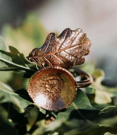 Oak Leaf & Acorn Wrap Ring